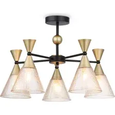 Люстра средней высоты Ambrella light Traditional TR3171/5 BK/GD