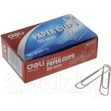 Скрепки Deli 39713 (100шт)