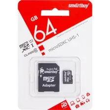 Карта памяти SmartBuy microSDXC SB64GBSDCCTV 64GB