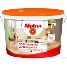 Краска Alpina Долговечная интерьерная. База 1 (10 л, белый)