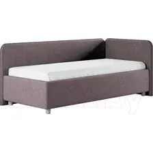 Кровать-тахта Сонум Capri R 90x200 (микровелюр кофе)