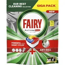 Капсулы для посудомоечной машины Fairy Platinum Plus Все в 1 Лимон (71 шт)