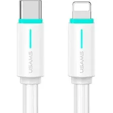 Кабель Usams SJ735 USB Type-С - Lightning (1 м, белый)