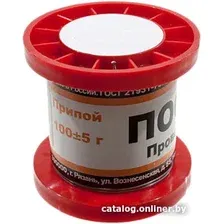 Припой ПМП Рязань ПОС 40 без канифоли (2 мм, 100 г)
