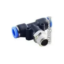Фитинг RockForce Фитинг для пласт. труб 6 мм с нар. резьбой 1/8 RF-SPB06-01
