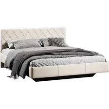Кровать Трия Синди 1600 Тип 3 (велюр Ultra Ivory)