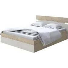 Кровать PROxSON Milton с ПМ 160x190 (бунратти/дуб шамони светлый 124)