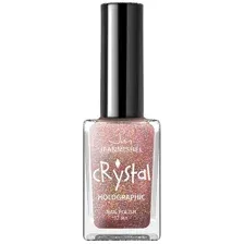 JEANMISHEL Лак для ногтей голографический CRYSTAL (золотисто-розовый  блестящий) тон 713