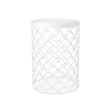 Стол журнальный Sheffilton SHT-CT24 White, белый муар