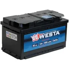 Автомобильный аккумулятор Westa 6СТ-85 VLR Euro низкий R+ (85 А·ч)