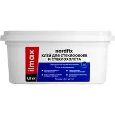 Клей для обоев Ilmax Ready Nordfix, для стеклообоев, 1.5 кг
