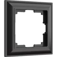 Рамка для выключателей и розеток Werkel W0012208 / a051022 (черный матовый)