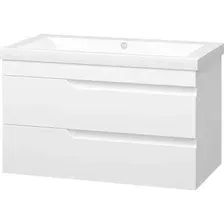 Misty Тумба с умывальником Софт 90 П-Соф-01090-011П2Я+10.150.00900.001