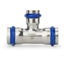 Фитинг Varmega Тройник раструбный Inox Press переходной 28x22x28 VM719282228