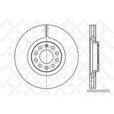 Тормозной диск Stellox 602047107VSX