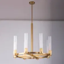 Подвесная люстра DeLight Collection MD2314-8A (antique brass)