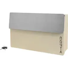 Почтовый ящик Аллюр 5010 (бархат металлик желтый)