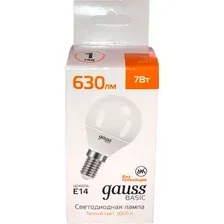 Светодиодная лампочка Gauss LED-M G45 7W 630lm 3000K E14 10501172
