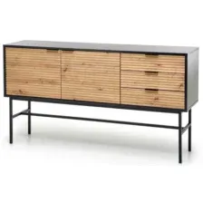 Комод Halmar Murano KM-1 дуб артизан/черный