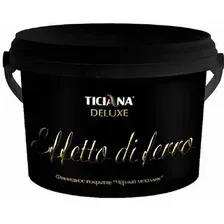 Краска Ticiana Deluxe Effetto di Ferro 0.9 л (черный металлик)