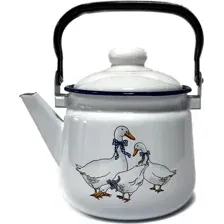 Чайник без свистка Эмаль Гуси 01-2711н/4М