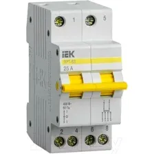 Выключатель-разъединитель IEK ВРТ-63 2Р 25А / MPR10-2-025