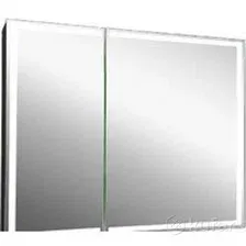 Континент Шкаф с зеркалом Mirror Box Black Led 100x80