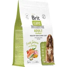 Сухой корм для собак Brit Dog Adult Medium Healthy Skin&Shiny Coat с лососем и индейкой 3 кг