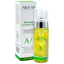  Aravia Пенка для умывания Laboratories Anti-Acne с коллоидной серой и экстрактом женьшеня 150 мл