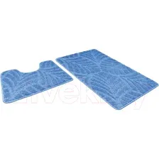 Набор ковриков для ванной и туалета Shahintex Актив Icarpet 001 60x100/60x50 / 836093 (синий 56)