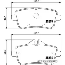 Тормозные колодки Textar 2521505