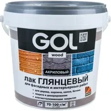 Лак GOL Wood Акриловый (900г, полуматовый)