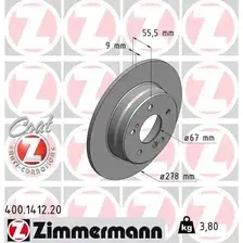 Тормозной диск ZIMMERMANN 400.1412.20 полный , задняя ось