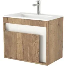 Дабер Тумба под умывальник 016 WeltWasser Deilbach 7517-60 Т16.6W.0.21_light (с подсветкой, дуб галифакс/белый)
