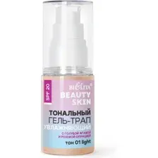 Тональный крем Belita Beauty Skin с голубой агавой и роз. опунцией SPF20 тон 01 Light (30мл)