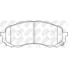 Тормозные колодки дисковые передняя ось NIBK PN7493