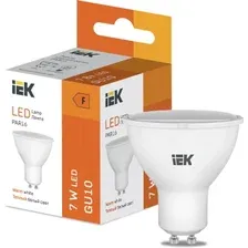 Лампа светодиодная IEK PAR16 7 Вт 600lm 3000K GU10