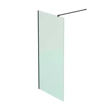 Душевое ограждение BENETTO walk-in 1000х2000, матовое стекло, профиль черный матовый, BEN-602_BL_M