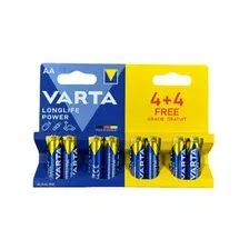 Батарейка АА VARTA Longlife Power 1,5 V алкалиновая 8 шт.