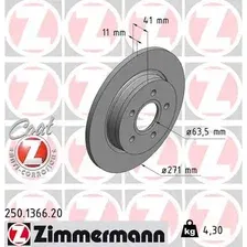 Тормозной диск ZIMMERMANN 250.1366.20 полный , задняя ось