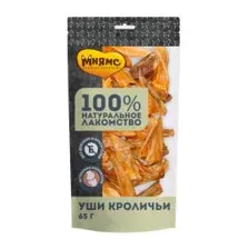 Лакомство Мнямс для собак Уши кроличьи 65г