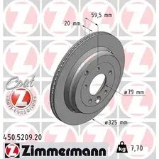 Тормозной диск ZIMMERMANN 450.5209.20 вентилируемый , задняя ось