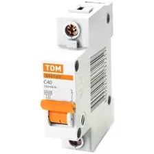 Автоматический выключатель TDM ВА47-63 1Р 6А C 4,5кА (SQ0218-0001)