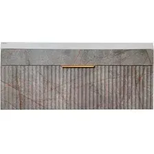Тумба под умывальник Garda Onda106н-900_PVC (мрамор/золотой)