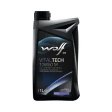 Масло моторное синтетическое - WOLF VITALTECH 10W60 M, 1л (16128/1 / 8335709)