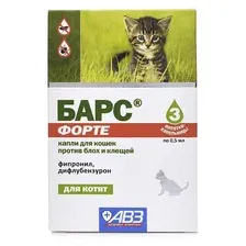 Агроветзащита Барс ФОРТЕ капли для котят 1 пипетка