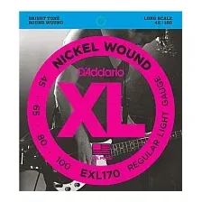 Струны для гитары D&x27Addario EXL170 45-100