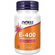 Витамин Now Foods Vitamin E-400 Mixed Toc (50 капсул)