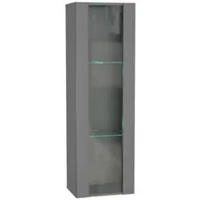 Шкаф-витрина НК-Мебель Point тип-21 71775200 (серый графит)