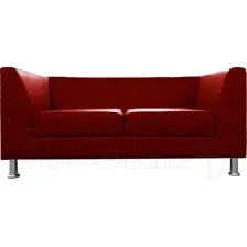 Диван Brioli Дедрик двухместный (L19/красный)